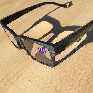 NWT Black N Blue Wood Glasses